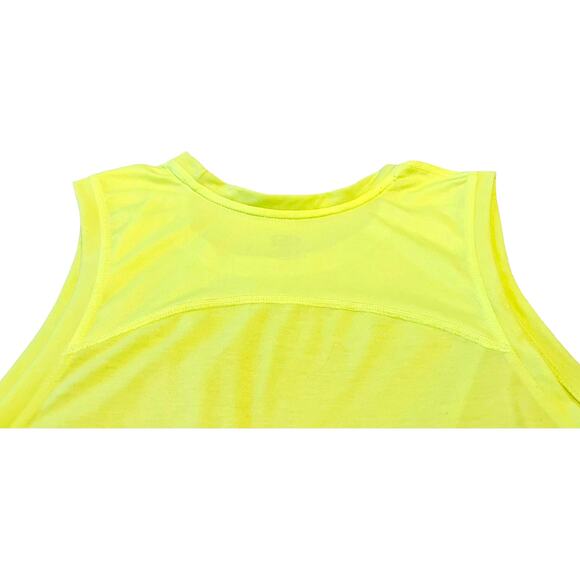 ATHLETIC WORKS ACTIVEWEAR SLEEVELESS TANK TOP, WOMENS, XL-(16-18)-YELLOW, HI-LOW - Picture 6 of 12
